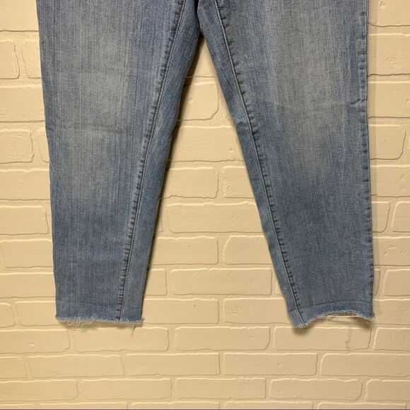 Ann Taylor Loft Boyfriend Light Wash Button Fly Jeans sz 10 - Picture 5 of 13